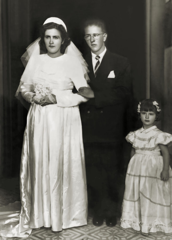 Casamento de Joaquim Fischer e Ana Carolina em 1950