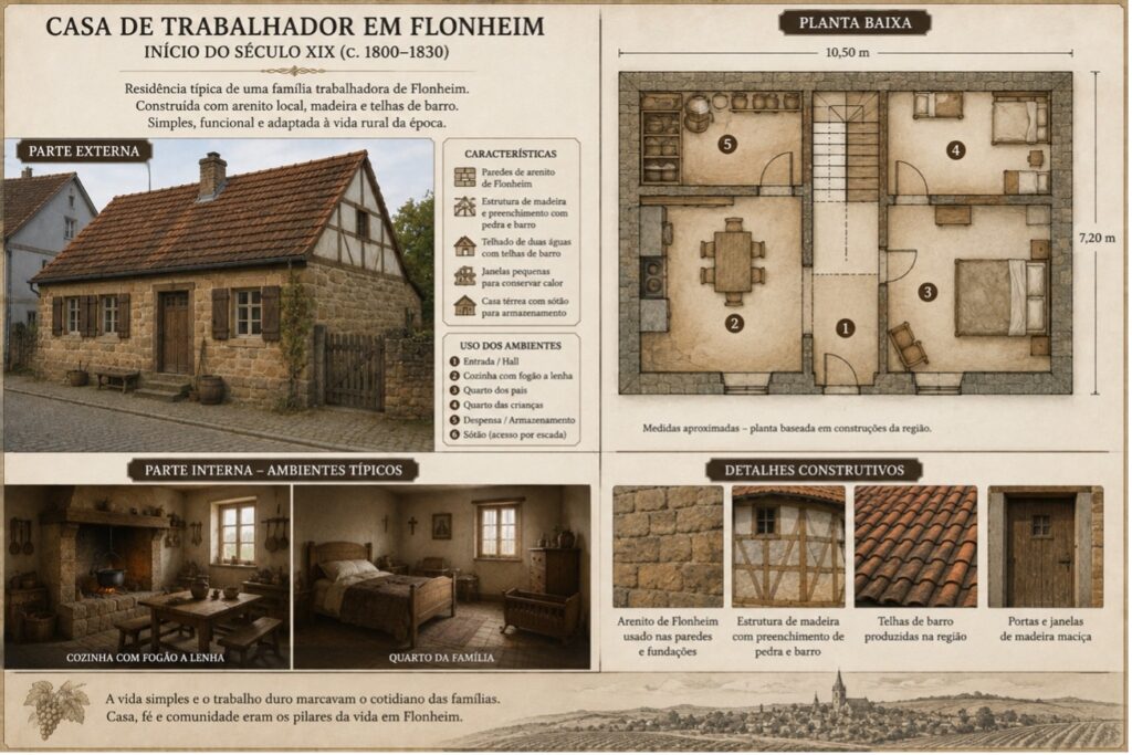Casa de trabalhador em Flonheim no séc XIX