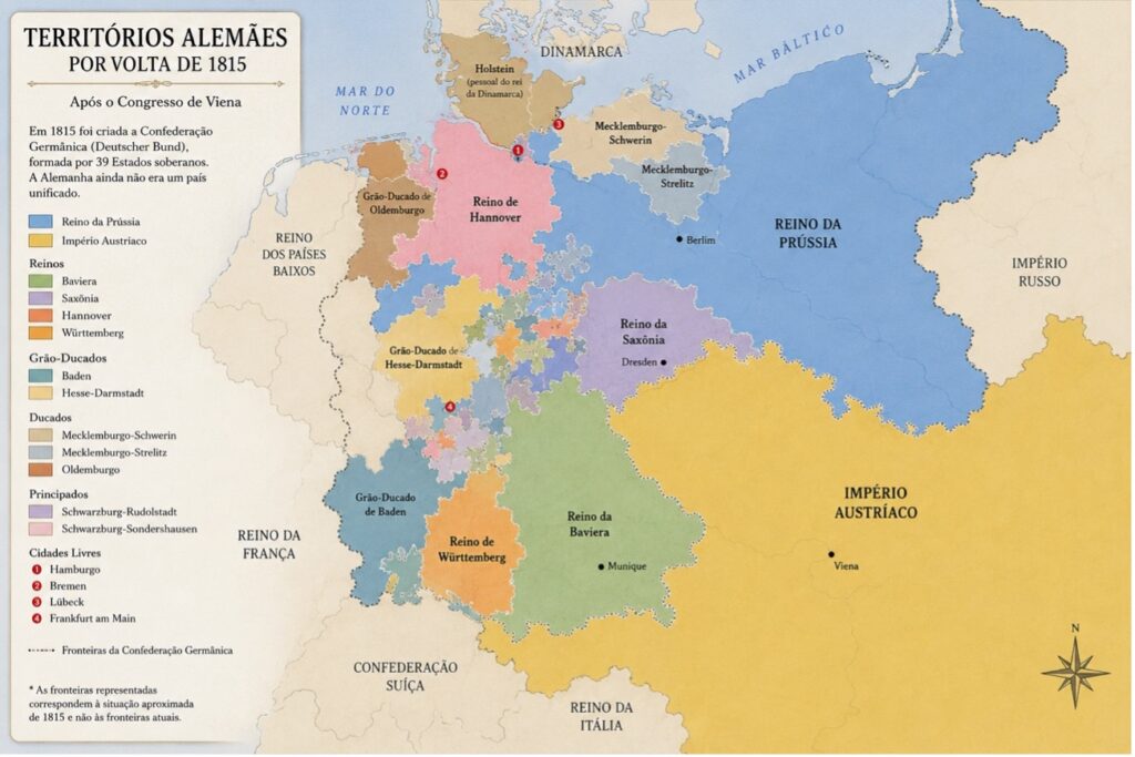 Territórios alemães no século XIX