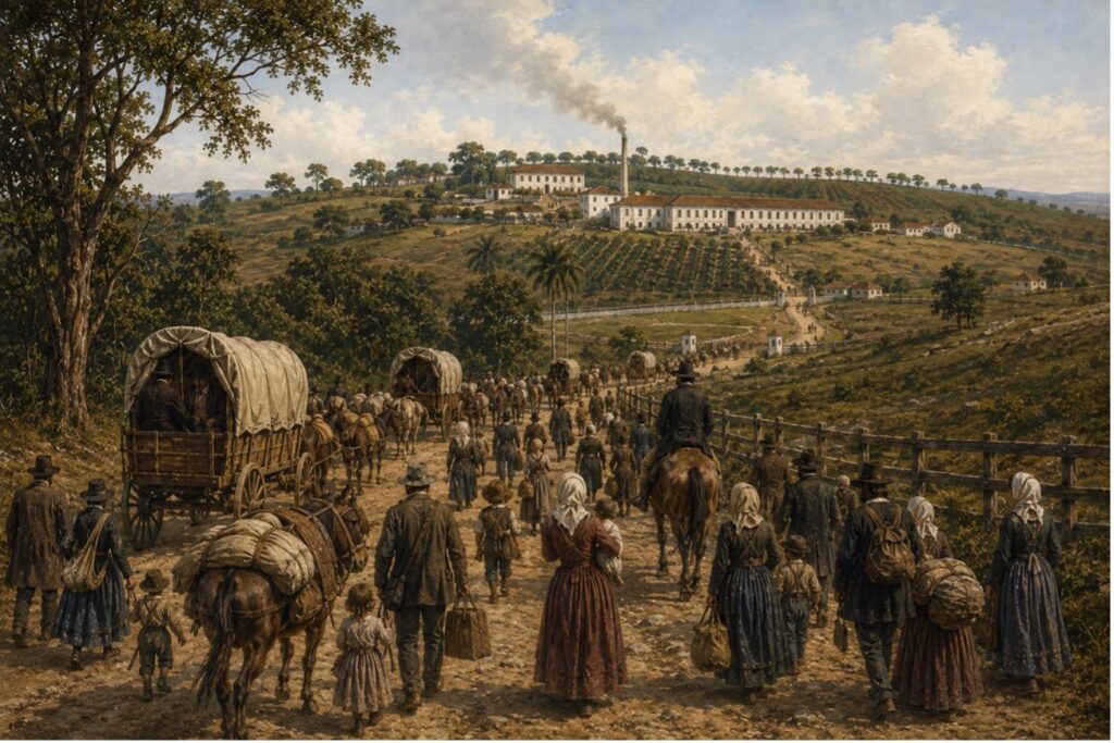A chegada em Ibicaba