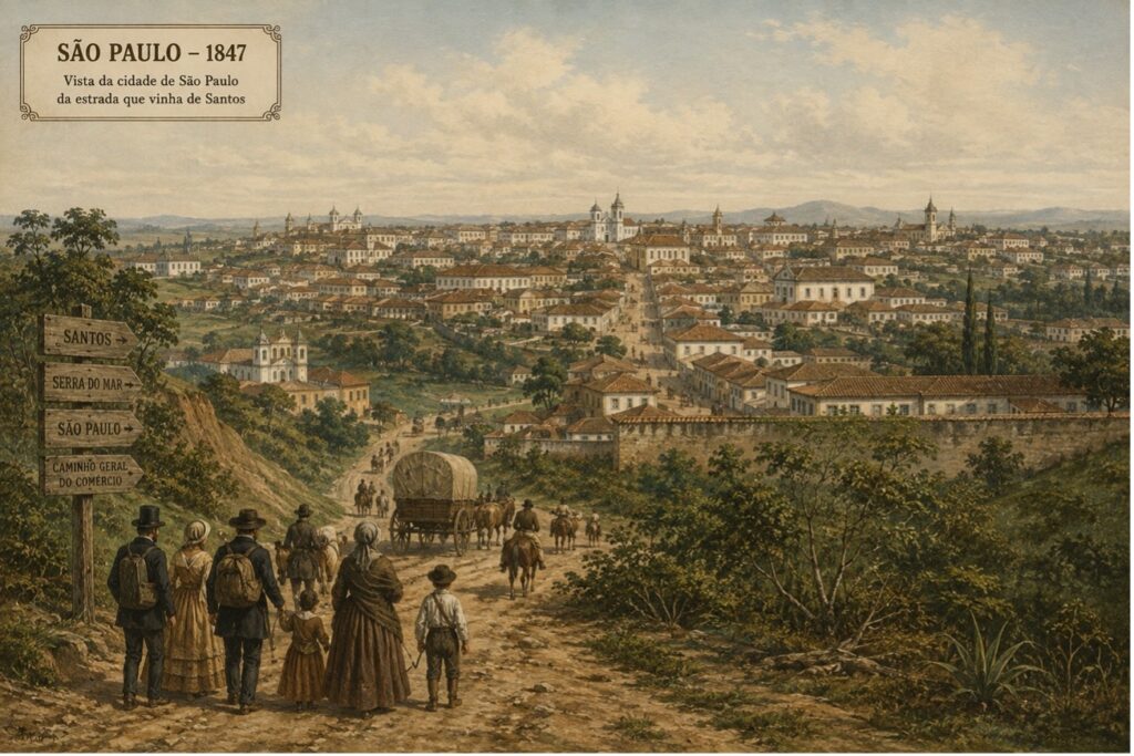 A passagem dos imigrantes pela cidade de São Paulo