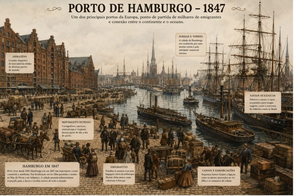 Porto de Hamburgo 1847