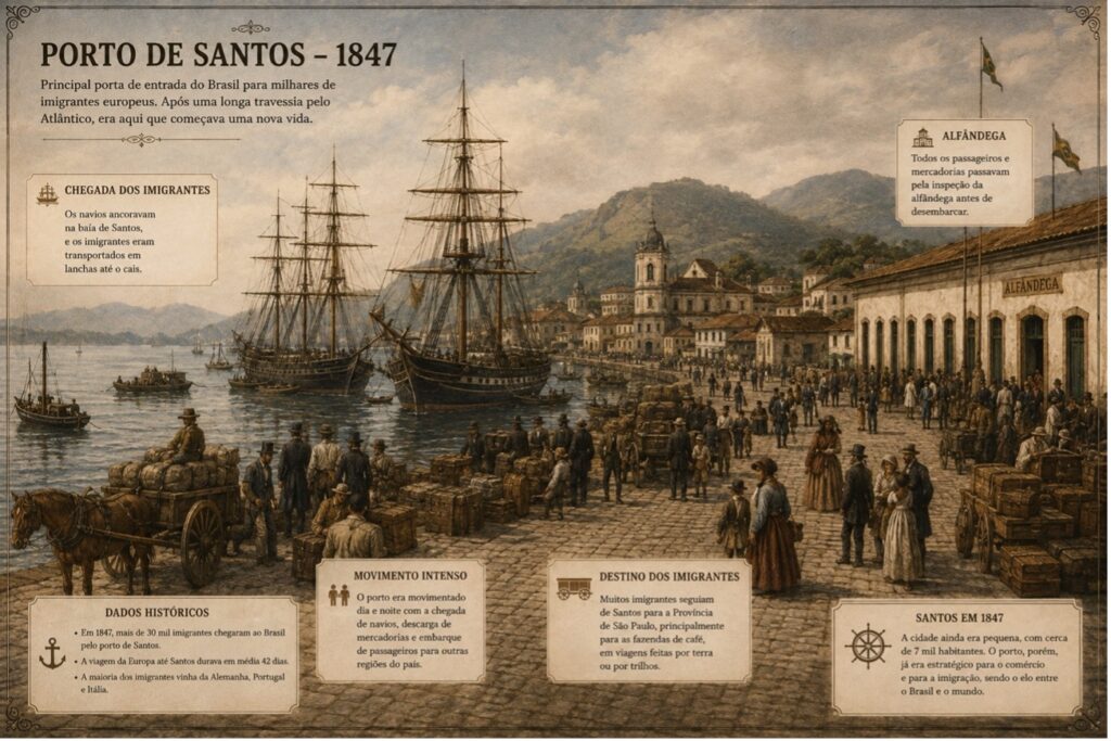 Porto de Santos 1847